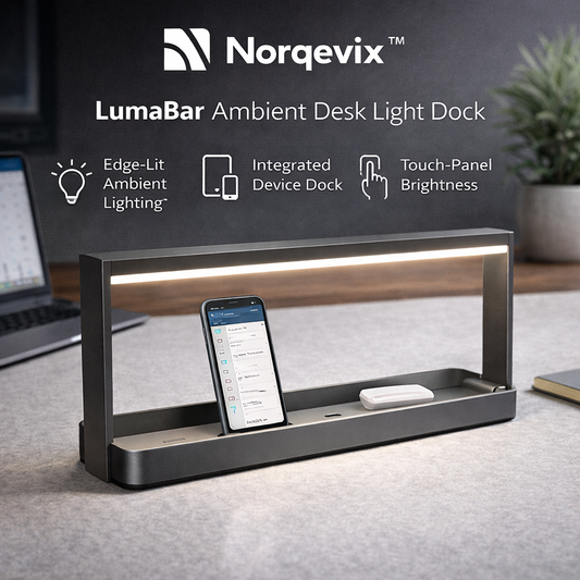 Norqevix™ LumaBar Ambient Desk Light Dock